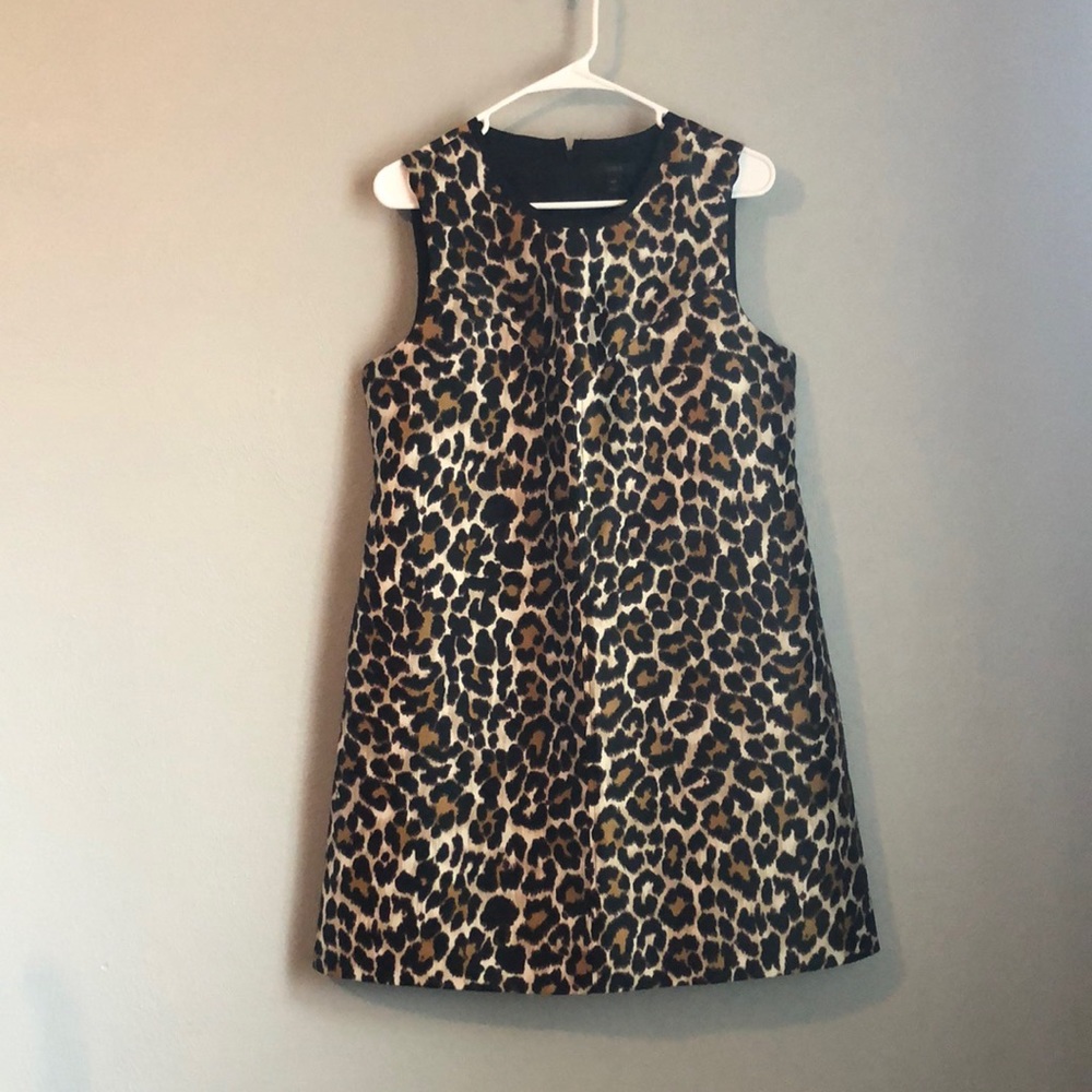 J Crew Leopard Short Dress